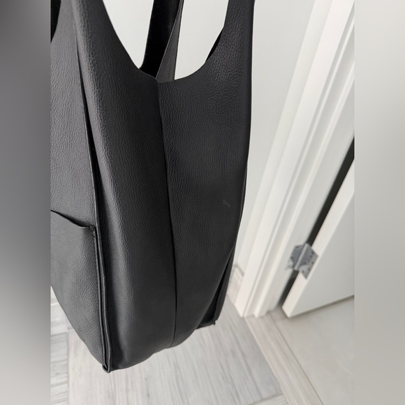 Rag & Bone Logan Black Leather Shopper Tote Shoulder Bag - Picture 9 of 16